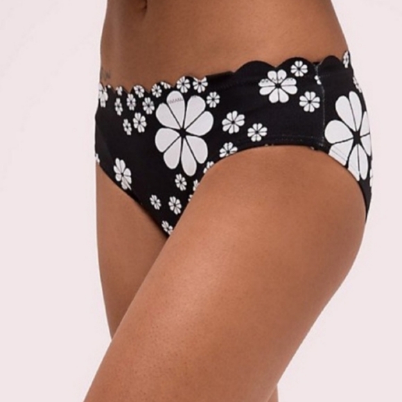 Kate Spade Flower Scalloped Bikini Top & Bottoms - Picture 2 of 16